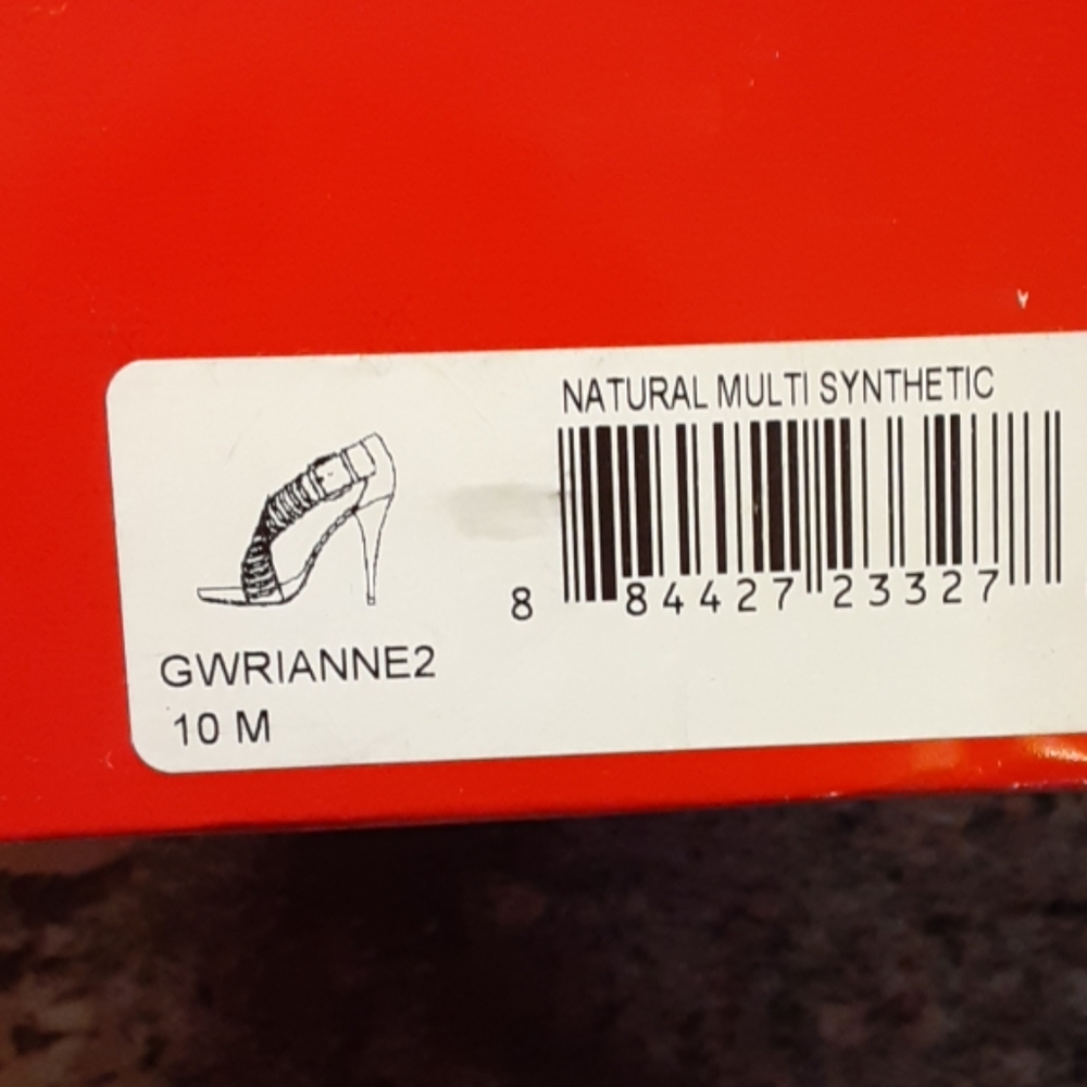 Guess Gwrianne2 Silver Python Heels - image 4